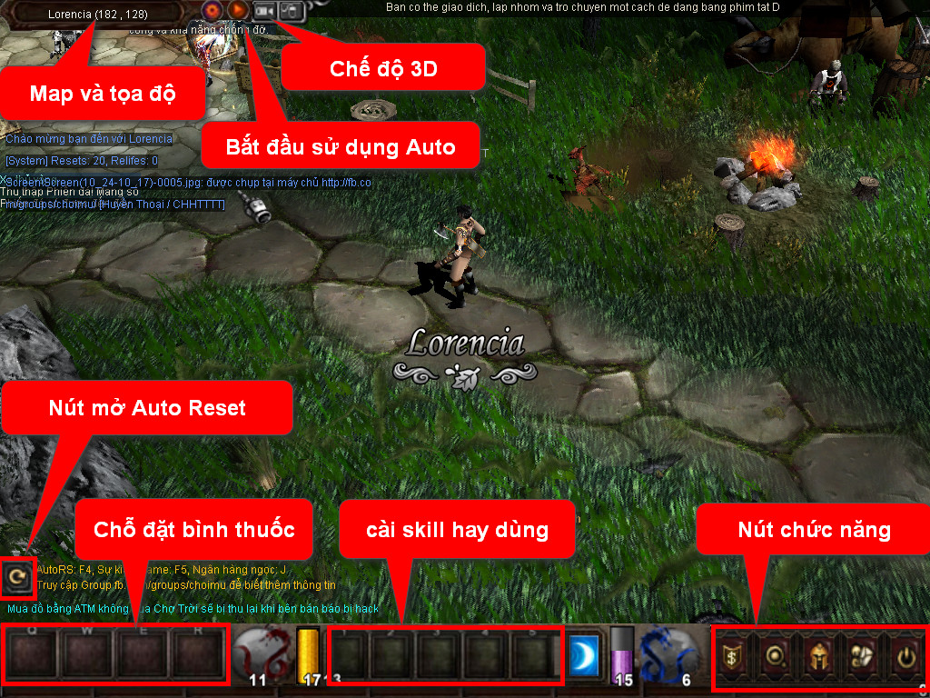 Chức năng chính của Game MU Ma Giới Chức năng chính của Game MU Ma Giới