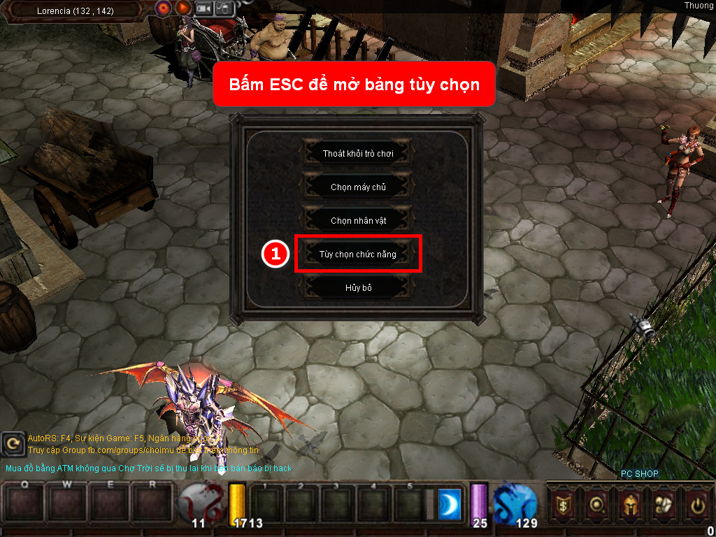 Chức năng chính của Game MU Ma Giới Chức năng chính của Game MU Ma Giới